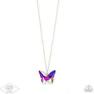 Iridescent Butterfly necklace